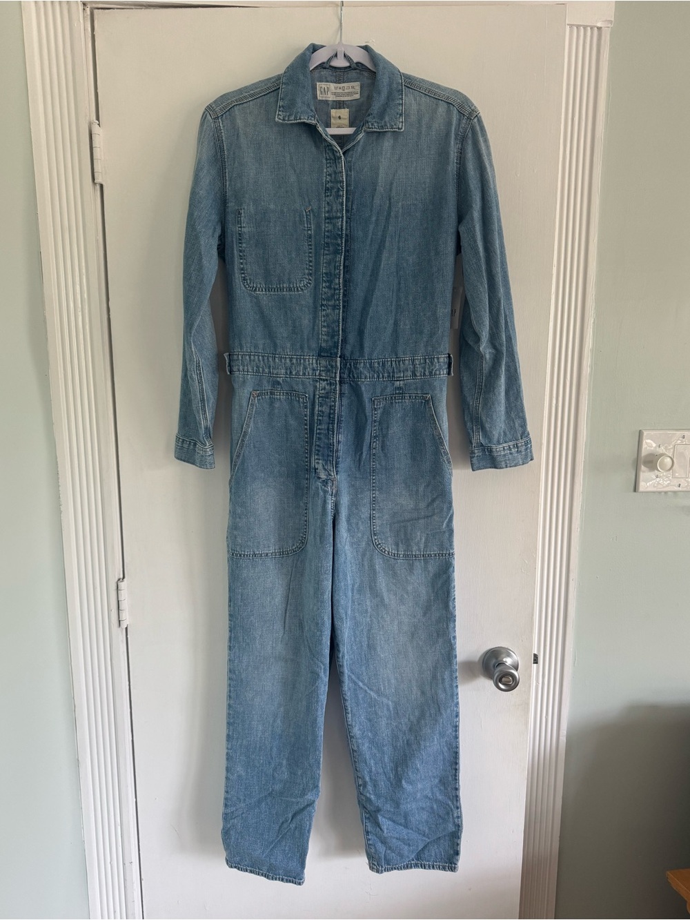 Gap Blue Denim Jumpsuit